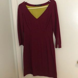 Beautiful burgundy dress, perfect for fall/winter